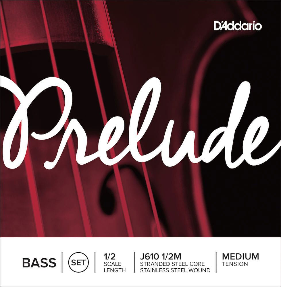D'ADDARIO AND CO SET OF STRINGS FOR DOUBLE BASS PRELUDE NECK 1/2 TENSION MEDIUM
