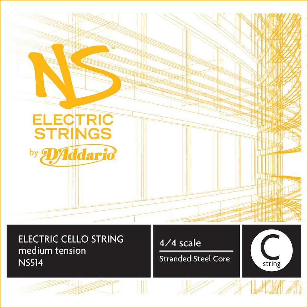 D'ADDARIO AND CO SINGLE STRING (C) FOR CELLO NS ELECTRIC 4/4 TENSION HANDLE MEDIUM
