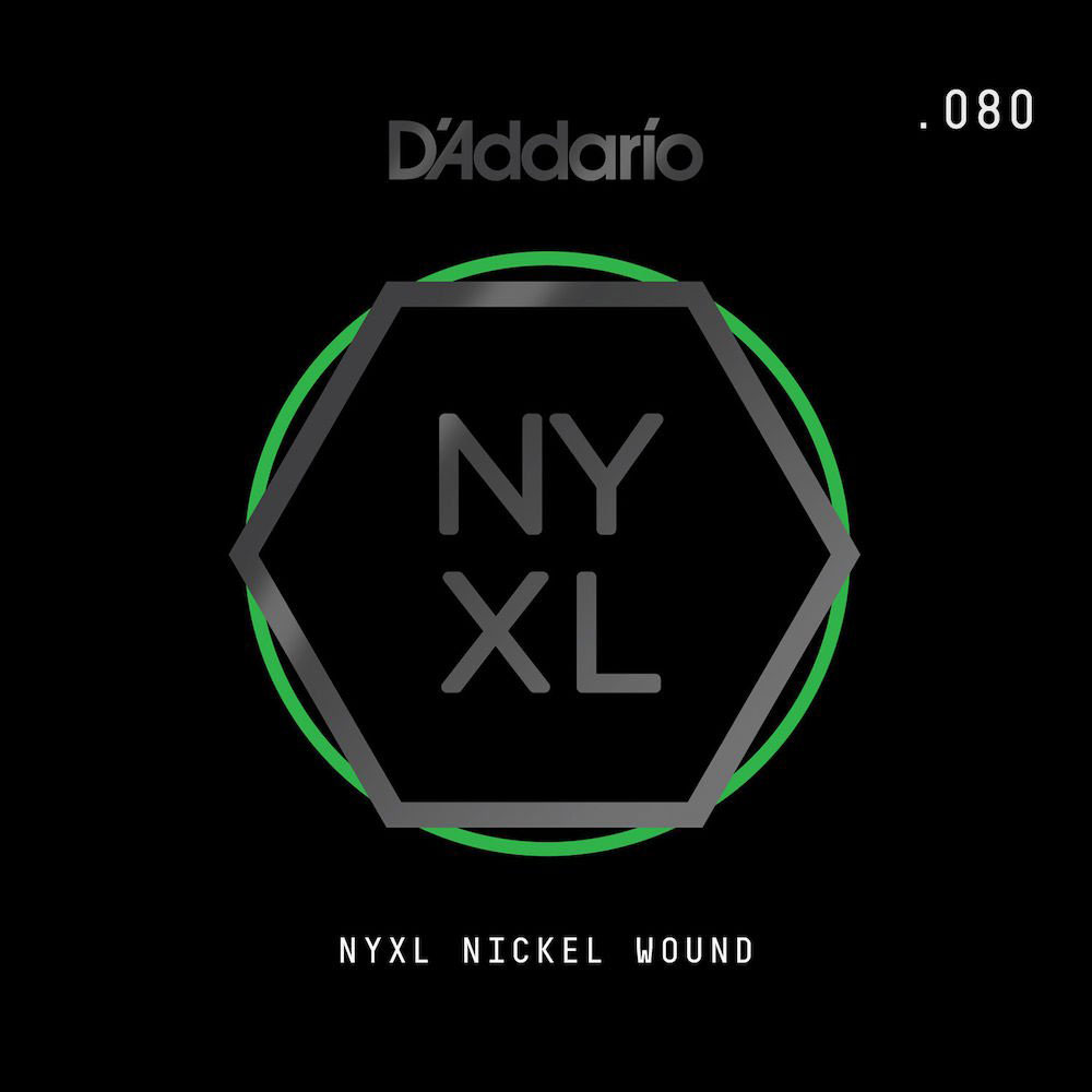 D'ADDARIO AND CO NYNW080 STRING FOR ELECTRIC GUITAR NICKEL WOUND TIE-ROD .080