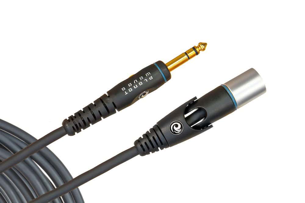 D'ADDARIO AND CO CUSTOM SERIES MICROPHONE CABLE XLR MALE TO 1/4 INCH 10 FEET