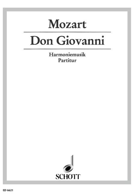 SCHOTT MOZART W.A. - DON GIOVANNI KV 527 - 2 OBOES, 2 CLARINETS, 2 HORNS AND 2 BASSOONS