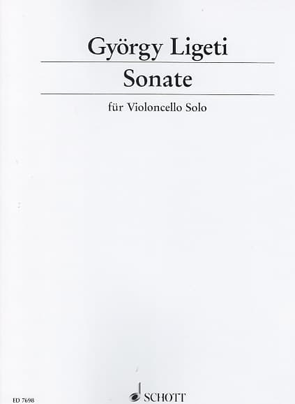 SCHOTT LIGETI GYORGY - SONATE POUR VIOLONCELLE SEUL