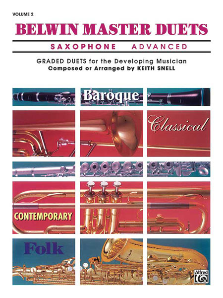 ALFRED PUBLISHING SNELL KEITH - BELWIN MASTER DUETS SAXOPHONE ADVANCED II - SAXOPHONE ENSEMBLE