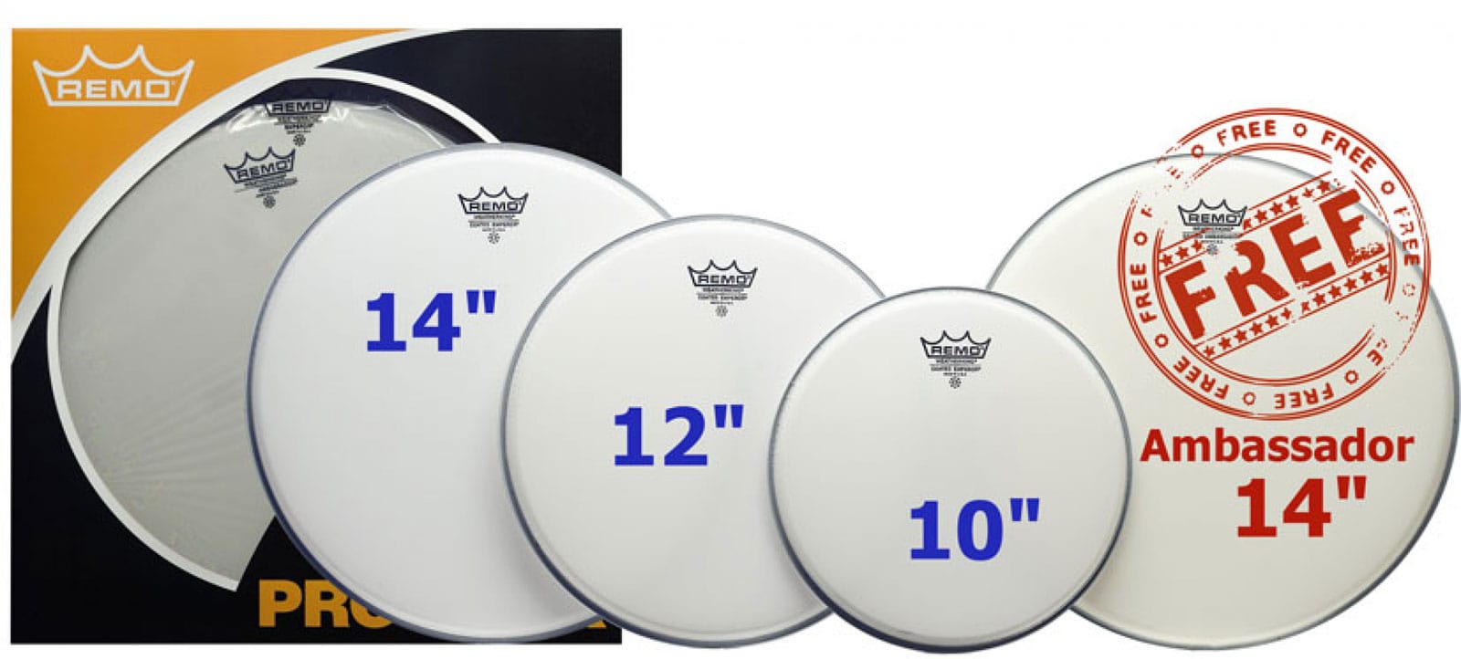 REMO EMPEROR PRO PACK - COATED - 10/12/14 + 14