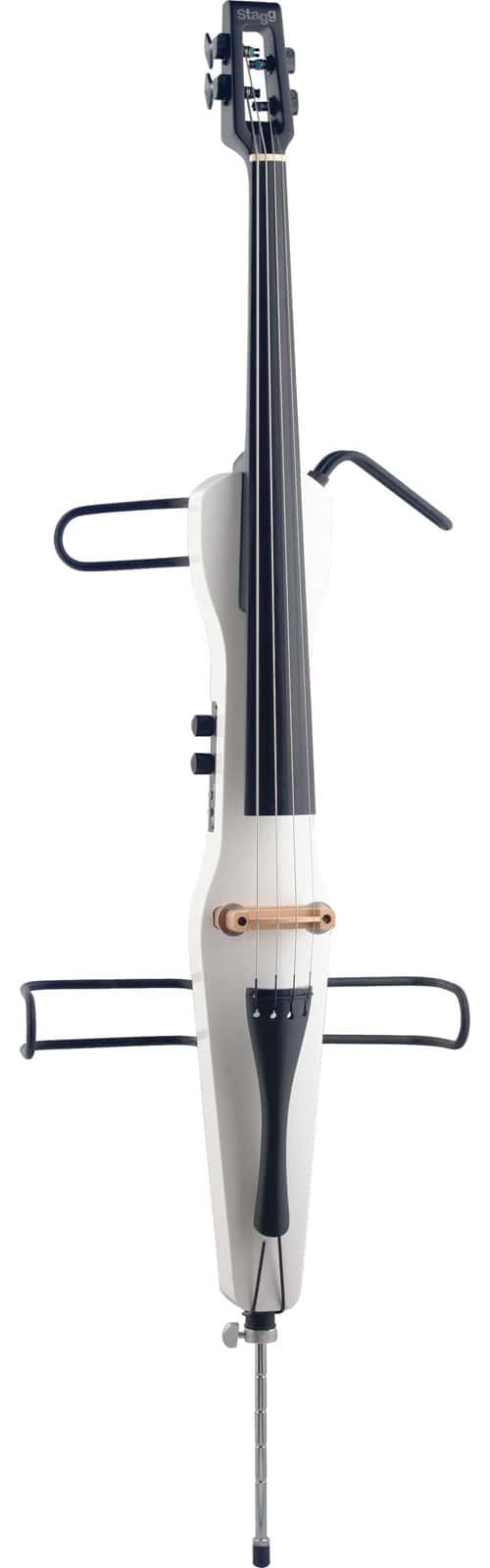 STAGG ECL 4/4 WH CELLO+CARRING BAG/BOW WH - REFURBISHED