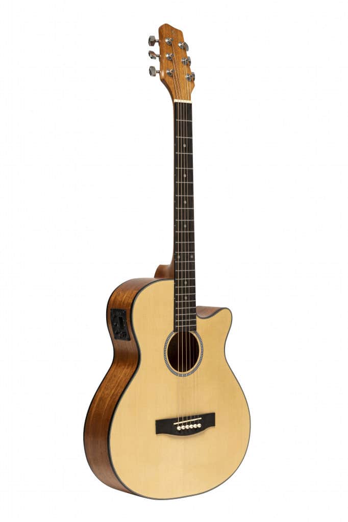 STAGG ELELECTRO-ACOUSTIC AUDITORIUM GUITAR WITH CUTAWAY