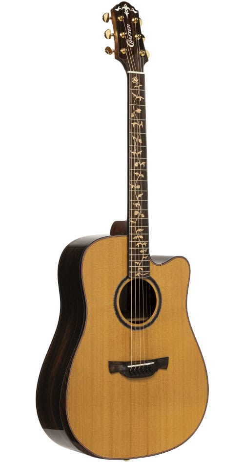 CRAFTER VL SERIES 28, DREADNOUGHT CUTAWAY ACOUSTIC-ELECTRIC WITH SOLID VVS SPRUCE TOP