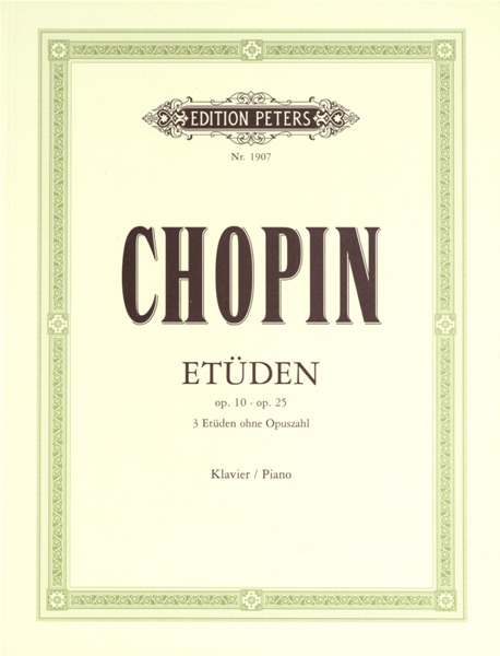EDITION PETERS CHOPIN FREDERIC - ETUDES - PIANO