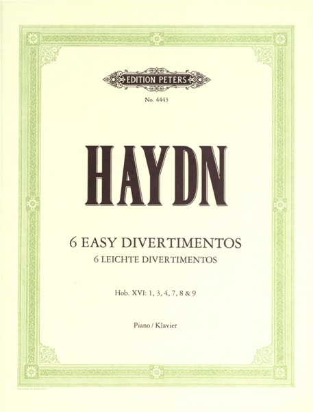 EDITION PETERS HAYDN JOSEPH - 6 EASY DIVERTIMENTI (SONATAS) - PIANO