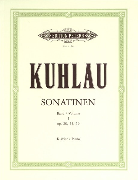 EDITION PETERS KUHLAU FRIEDRICH - SONATINAS VOL.1 - PIANO