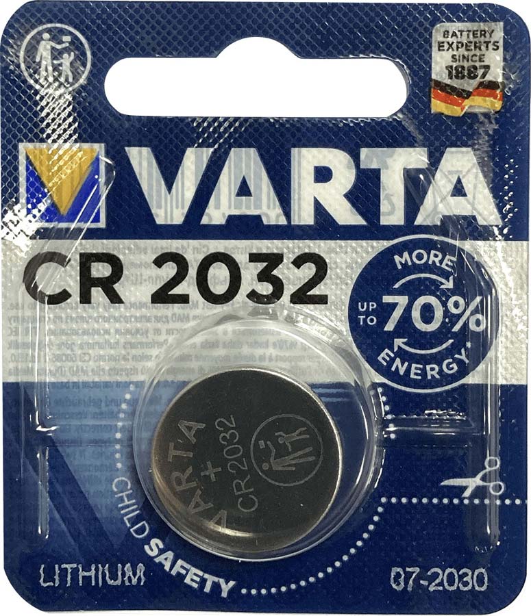 VARTA CR2032 LITHIUM BATTERY (BLISTER PACK OF 1)