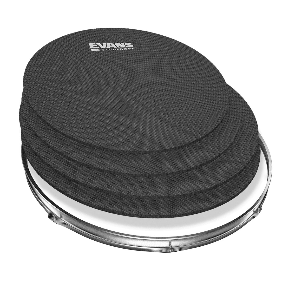 EVANS SO0244 - SOUND OFF DMPFER SET FUSION SIZES 10 - 12 - 14 - 14 