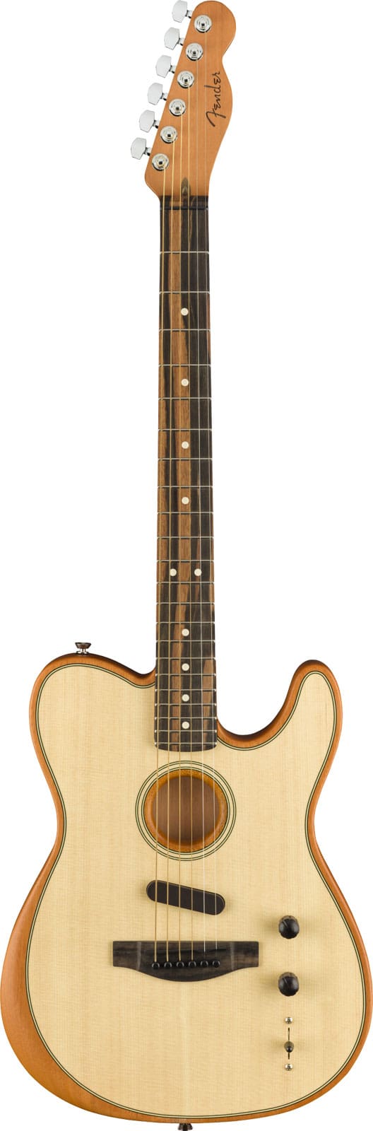 FENDER AMERICAN ACOUSTASONIC TELECASTER EBO, NATURAL