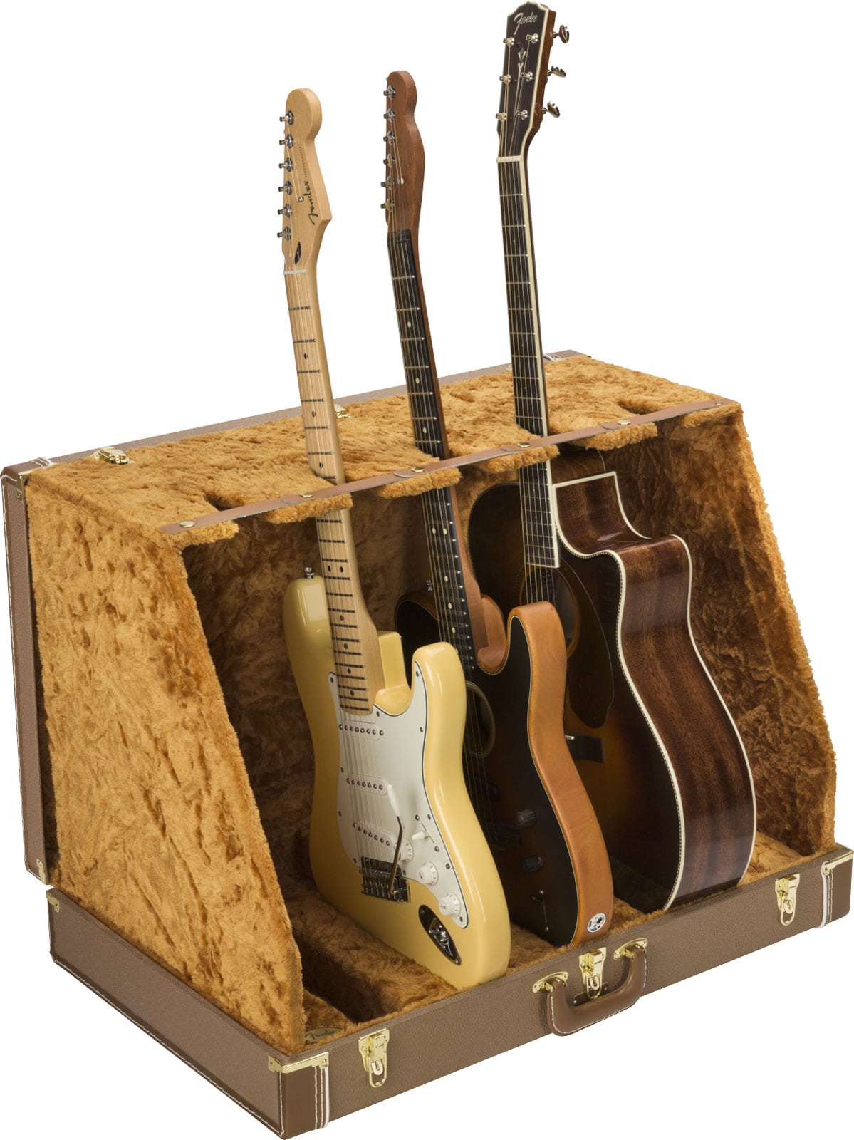 FENDER FENDER® CLASSIC SERIES CASE STAND - 5 GUITAR BROWN