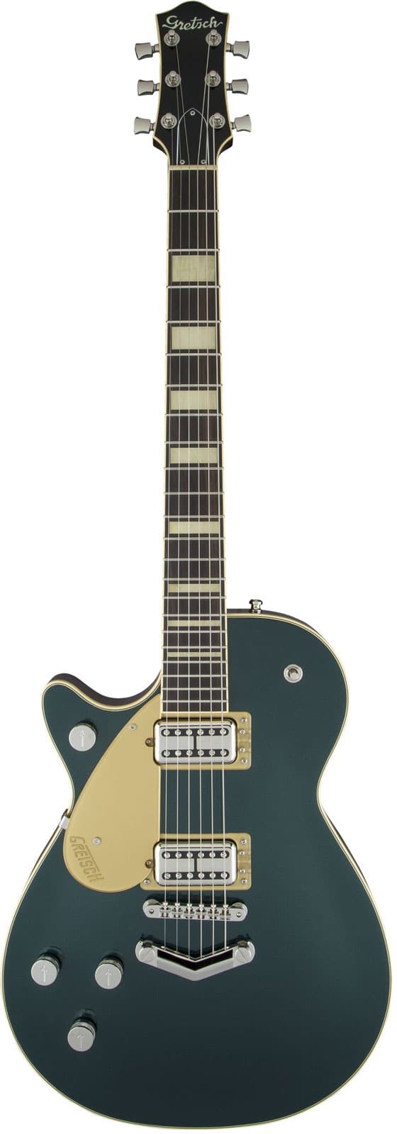 GRETSCH GUITARS G6228LH PLAYERS EDITION JET BT WITH V-STOPTAIL, LHED RW, CADILLAC GREEN