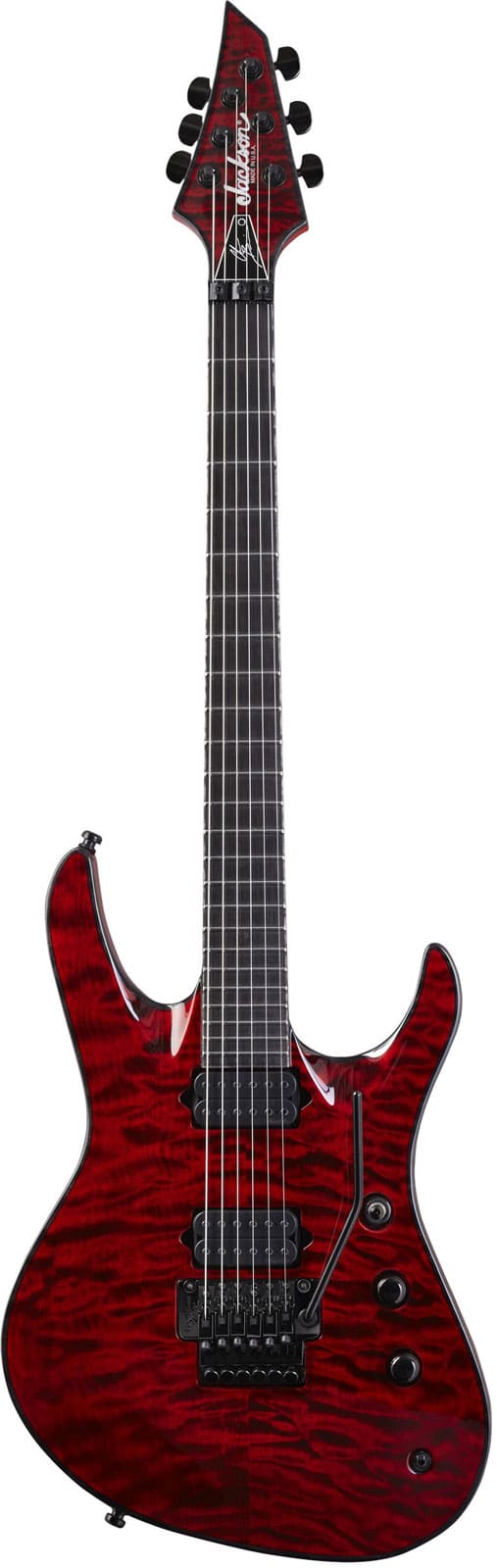 JACKSON GUITARS USA SIGNATURE CHRIS BRODERICK SOLOIST 6 EBO, TRANSPARENT RED