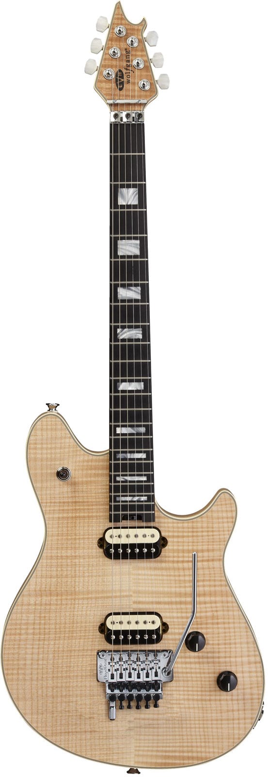 EVH WOLFGANG USA EBO, 5A FLAME TOP, NATURAL