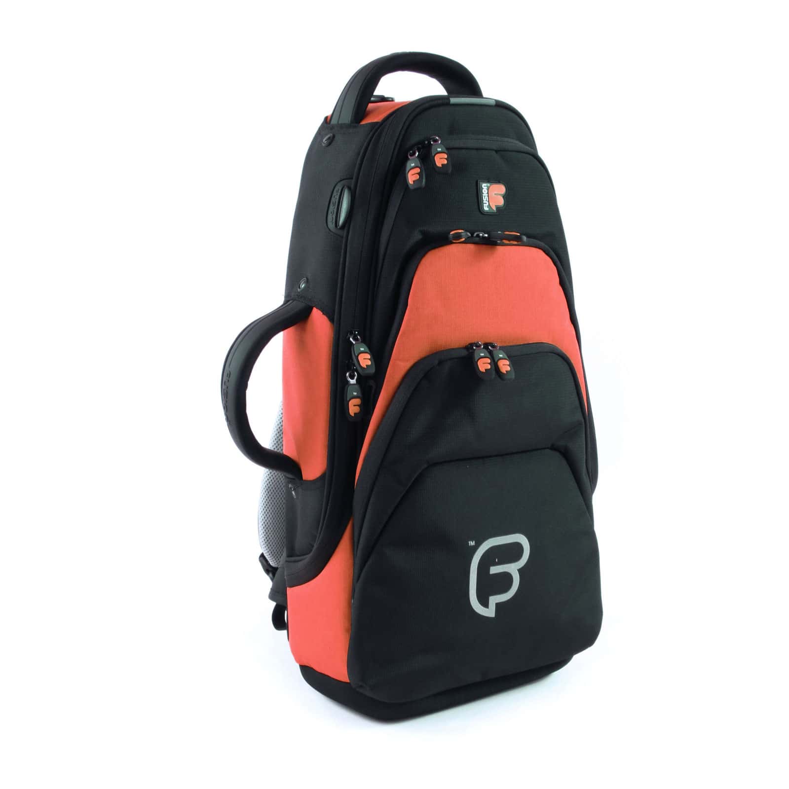 FUSION BAGS TASCHE TROMPETE SCHWARZ UND ORANGE PB-04-O 