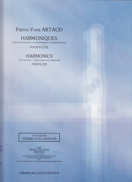 BILLAUDOT ARTAUD PIERRE-YVES - HARMONIQUES - FLUTE