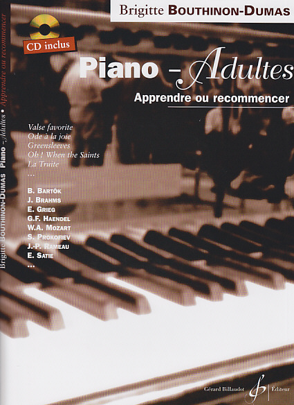 BILLAUDOT BOUTHINON-DUMAS BRIGITTE - PIANO ADULTES VOL.1 + CD