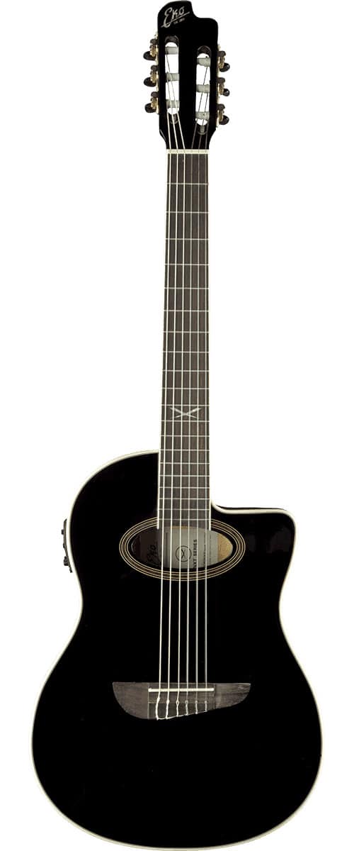 EKO NYLON CUTAWAY ELECTRO SEE THROUGH BLACK