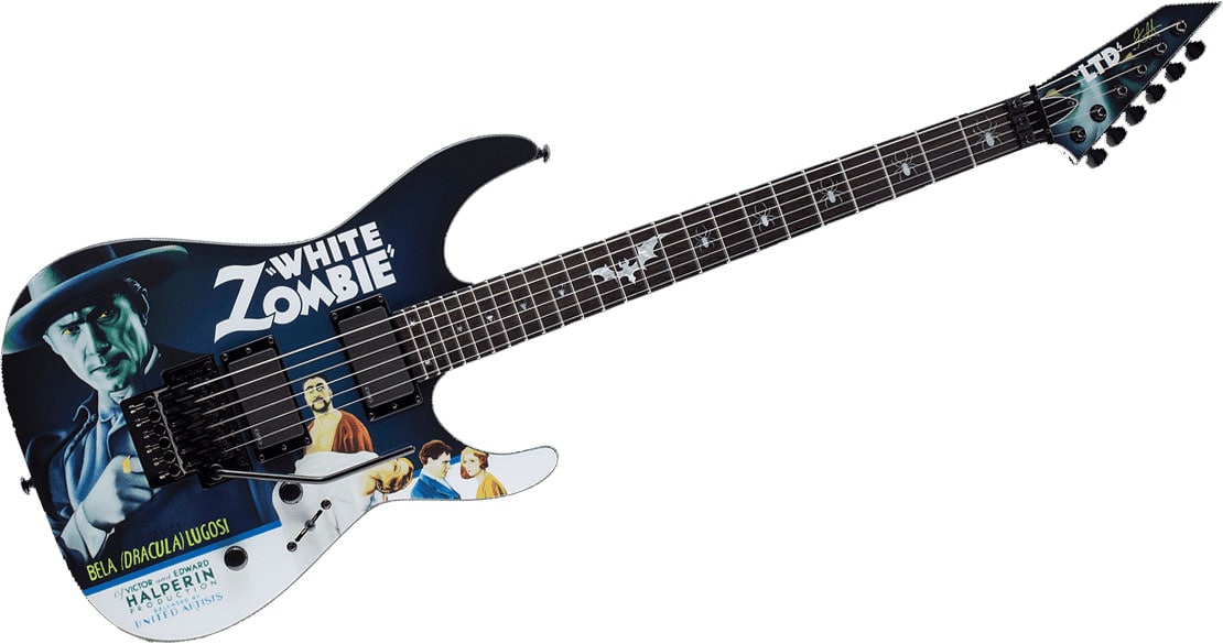 LTD GUITARS SIGNATURE KIRK HAMMETT WHITE ZOMBIE