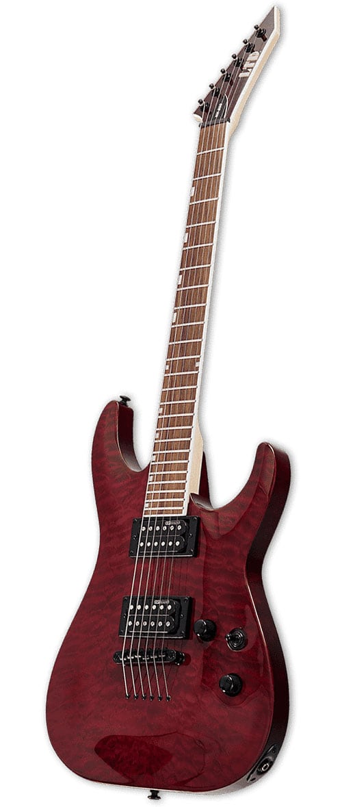 LTD GUITARS MH MODEL 200 DARK RED TRANSPARENT