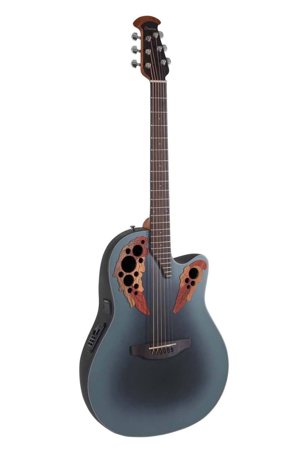 OVATION E-AKUSTIKGITARRE CELEBRITY ELITE MID CUTAWAY REVERSE BLUE BURST