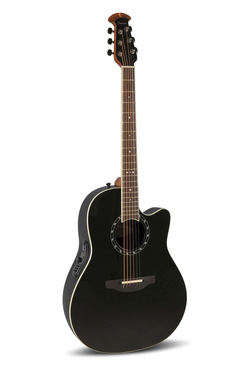 OVATION E-AKUSTIKGITARRE PRO SERIES STANDARD BALLADEER DEEP CONTOUR BLACK