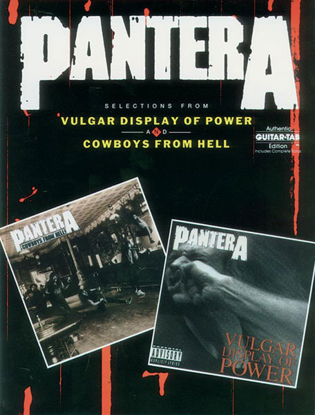 ALFRED PUBLISHING PANTERA - VULGAR DISPLAY OF POWER, COWBOYS FROM HELL - GUITAR TAB