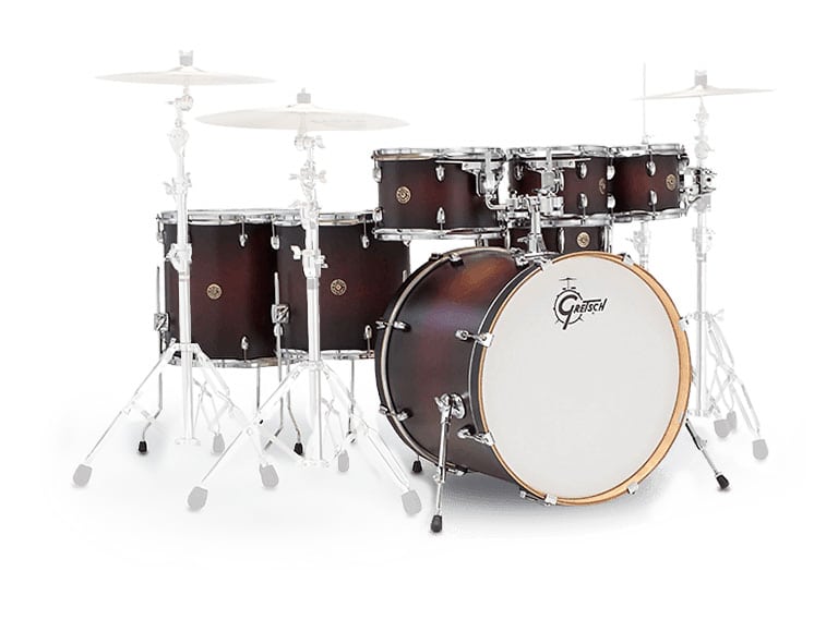 GRETSCH DRUMS CATALINA MAPLE 22/8/10/12/14/16/14SD SATIN DARK CHERRY BURST CM1-E826P-SDC