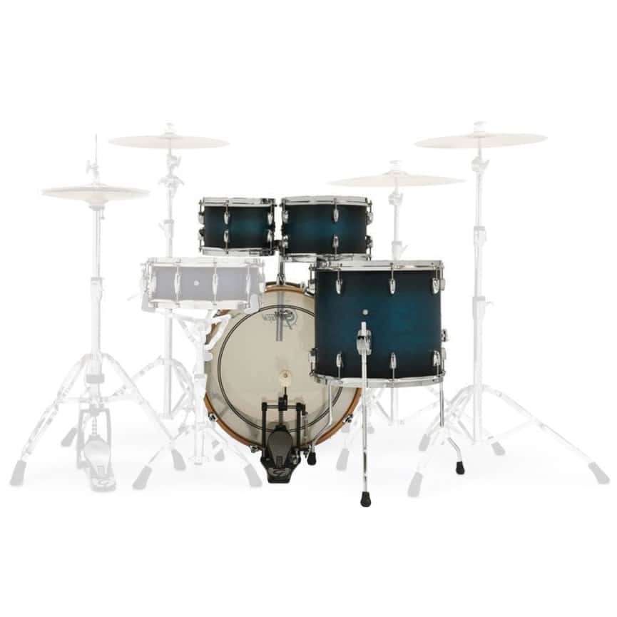 GRETSCH DRUMS RENOWN MAPLE STAGE STANDARD 22 SATIN ANTIQUE BLUE BURST