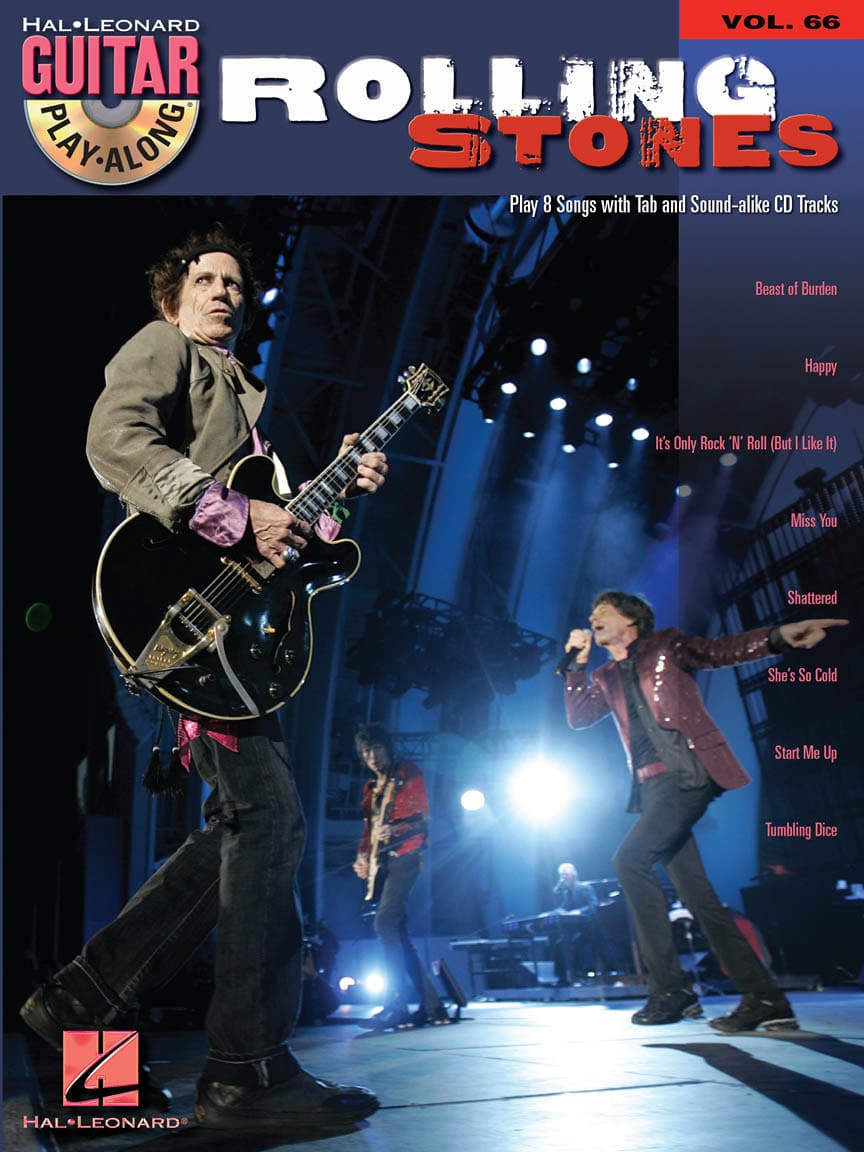 HAL LEONARD THE ROLLING STONES - HAL LEONARD GUITAR PLAY ALONG VOL.66 + AUDIO TRACKS