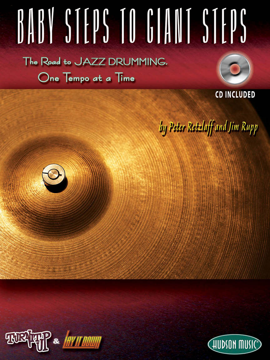 HUDSON MUSIC BABY STEPS TO GIANT STEPS THE ROAD TO JAZZ DRUMMING DRUMS + AUDIO TRACKS - DRUMS
