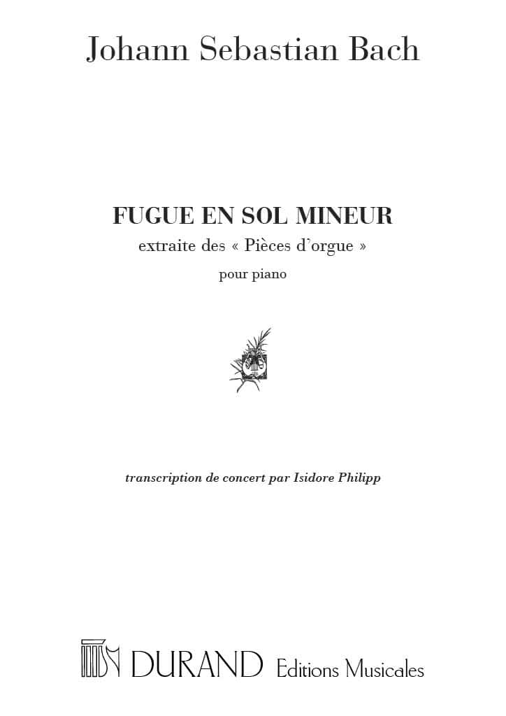 DURAND BACH J.S. - FUGUE EN SOL MINEUR, BWV 578 - PIANO