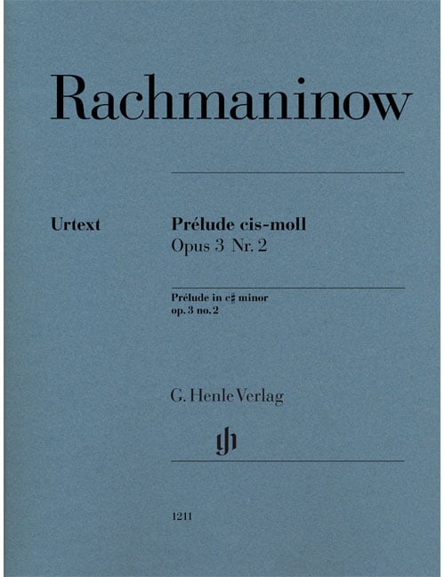 HENLE VERLAG RACHMANINOV S. - PRELUDE cis-moll OP.3 N°2