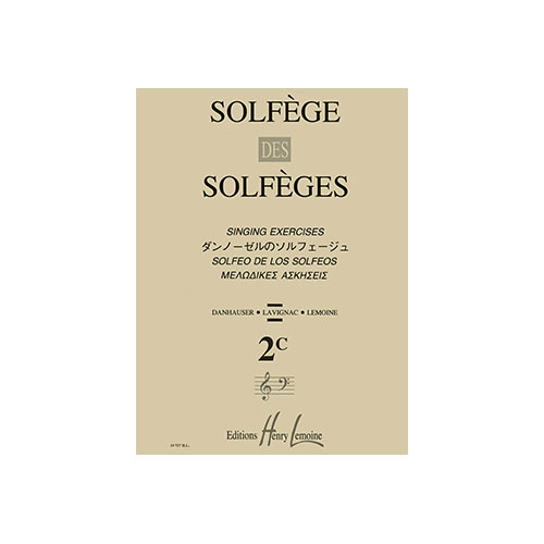 LEMOINE LAVIGNAC ALBERT - SOLFEGE DES SOLFEGES VOL.2C SANS ACCOMPAGNEMENT