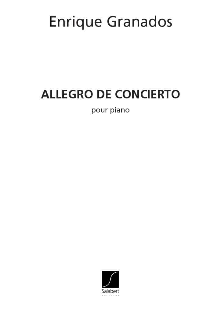 SALABERT GRANADOS - ALLEGRO DE CONCIERTO - PIANO
