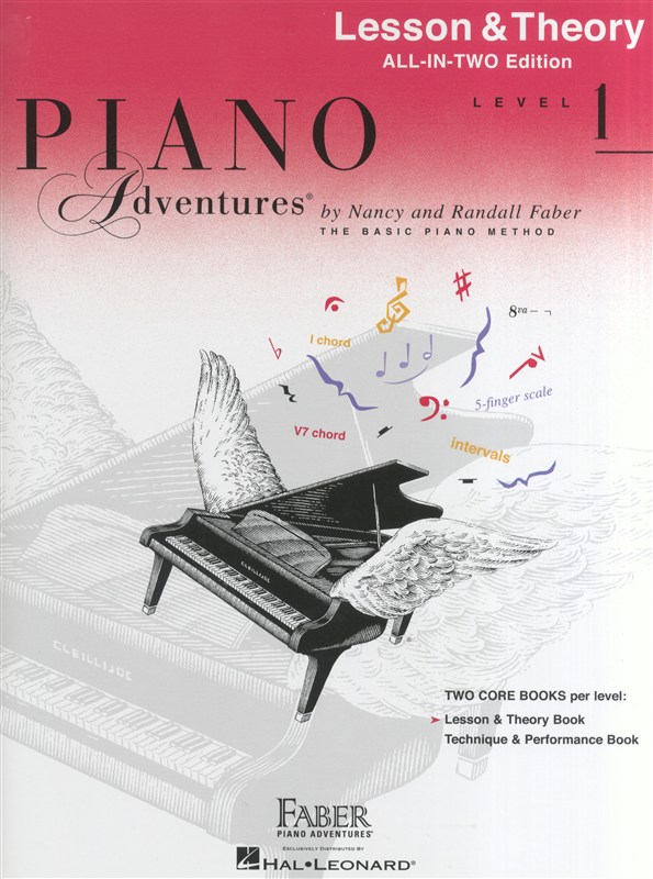 HAL LEONARD PIANO ADVENTURES ALL IN TWO LEVEL 1 LESSON AND THEORY ANGLICISED - PIANO SOLO