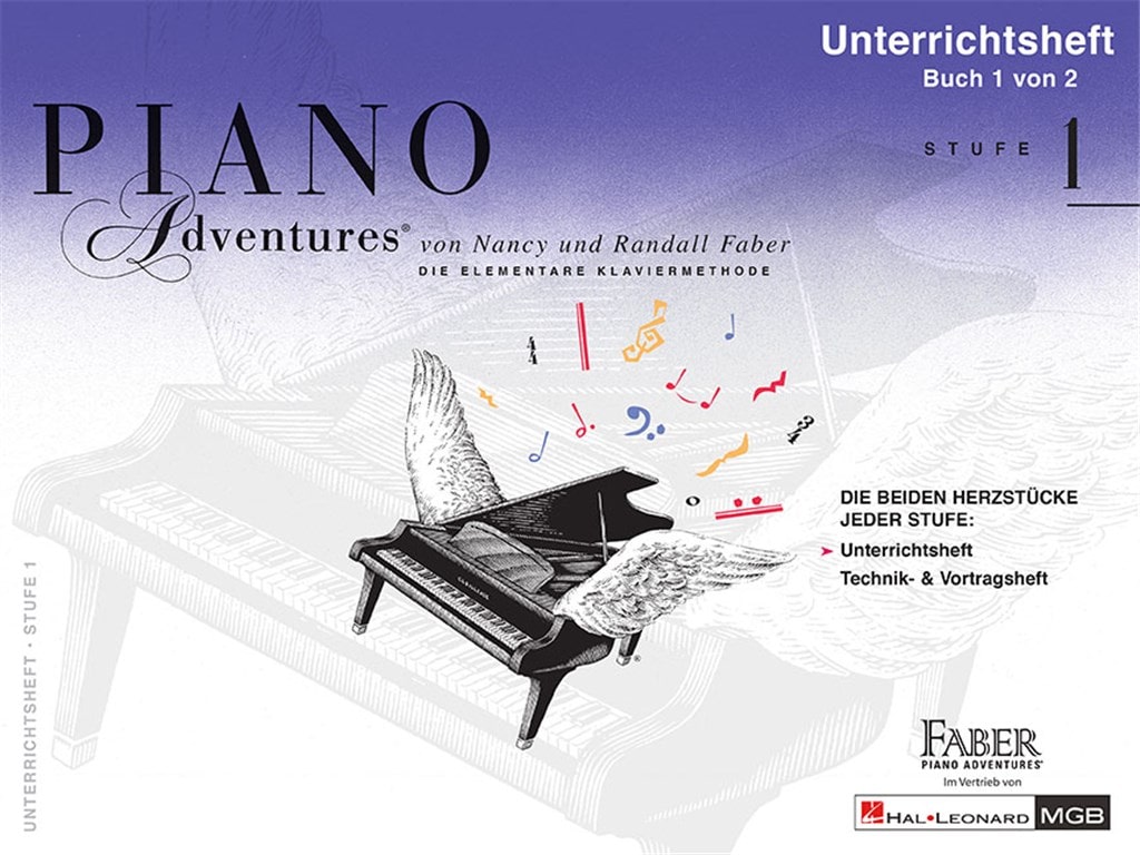 HAL LEONARD FABER PIANO ADVENTURES UNTERRICHTSHEFT STUFE 1 - BOOK 1 & 2