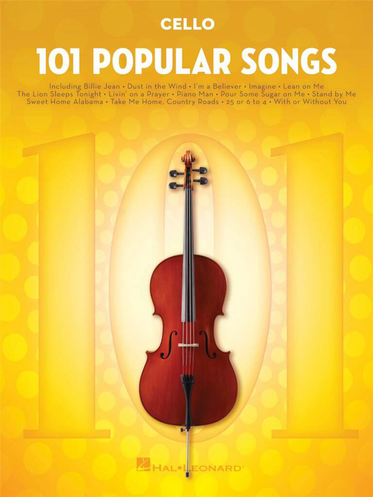 HAL LEONARD 101 POPULAR SONGS - VIOLONCELLE