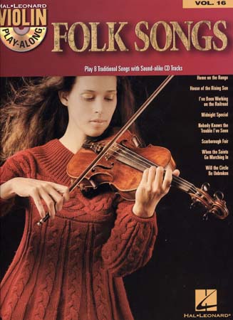 HAL LEONARD VIOLIN PLAY ALONG VOL.16 + CD - FOLK SONGS - VIOLIN