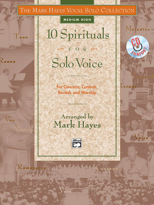ALFRED PUBLISHING HAYES MARK - 10 SPIRITUALS FOR SOLO VOICE + CD - MEDIUM AND HIGH VOICE