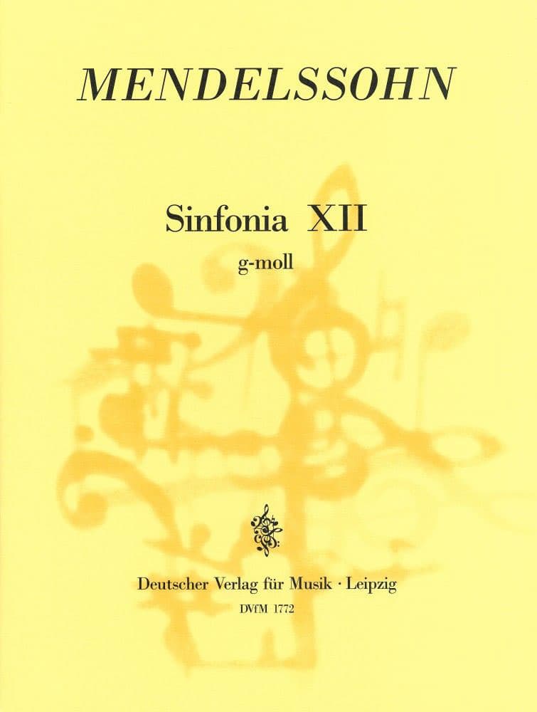 EDITION BREITKOPF MENDELSSOHN-BARTHOLDY F. - SINFONIA XII G-MOLL - STRINGS