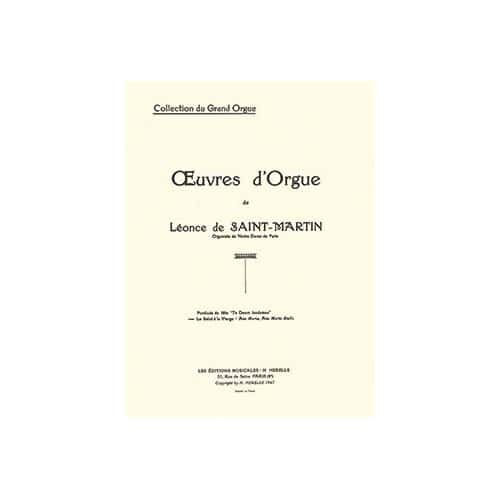 COMBRE SAINT-MARTIN LEONCE DE - LE SALUT A LA VIERGE OP.34 (AVE MARIA - AVE MARIS STELLA) - ORGUE