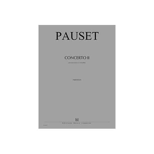 JOBERT PAUSET BRICE - CONCERTO II - EXILS - PERCUSSION PRINCIPALE ET 2 ENSEMBLES