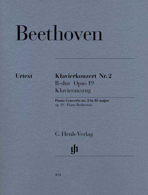 HENLE VERLAG BEETHOVEN L.V. - CONCERTO FOR PIANO AND ORCHESTRA NO. 2 B FLAT MAJOR OP. 19