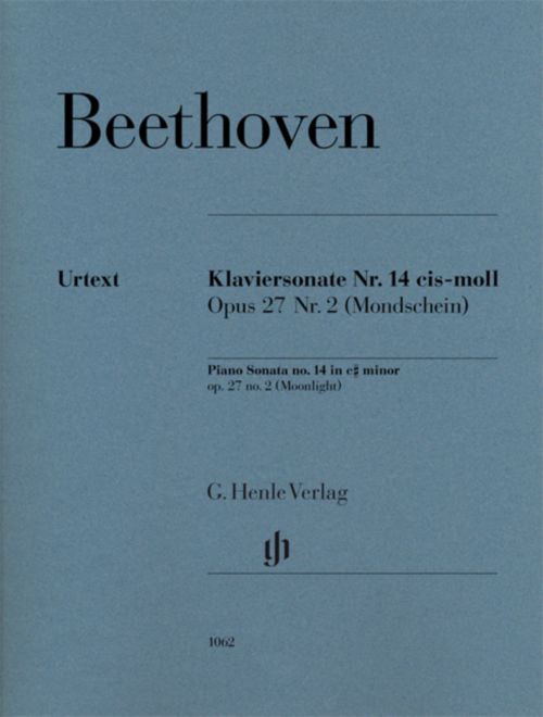 HENLE VERLAG BEETHOVEN L.V. - PIANO SONATA NO. 14 C SHARP MINOR OP. 27,2 [MOONLIGHT]