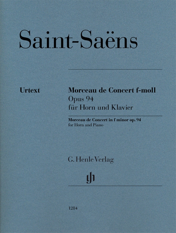 HENLE VERLAG SAINT-SAENS CAMILLE - MORCEAU DE CONCERT IN F MINOR OP.94 - COR & PIANO