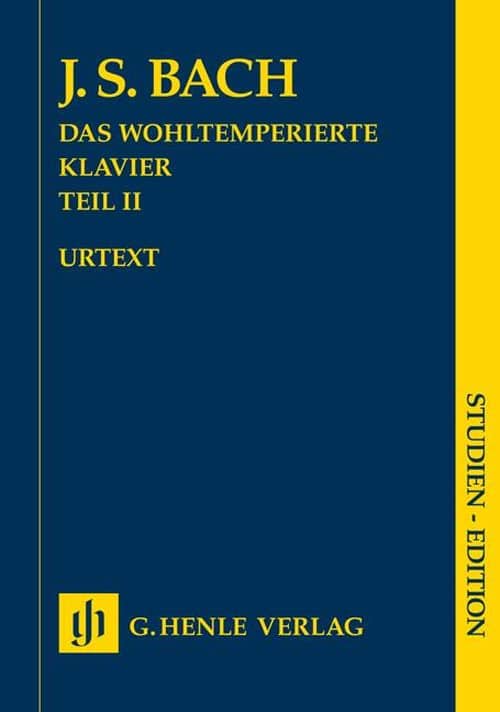 HENLE VERLAG BACH J.S. - DAS WOHLTEMPERIERTE KLAVIER, TEIL II - OHNE FINGERSATZE